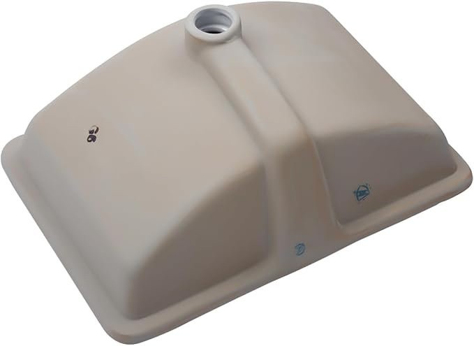 Lordear Rectangular Undermount Bathroom Sink 21x14 inch White Rectangle Bathroom Sinks Undermount White Porcelain Ceramic Lavatory Bathroom Vanity Sink with Overflow