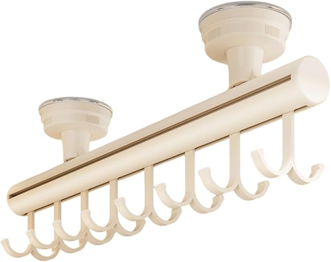 Modern Simple Suction Cup Hanger Systems Pull Out Design for Clothes Storage in Closet Wardrobes Space Efficient Suction Cup Hanger