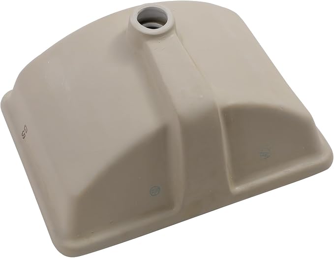 Lordear Undermount Bathroom Sink 18x14 Inch White Rectangle Porcelain Ceramic Vessel Sinks Deep Basin with Overflow Lavatory Vanity Sink Mounted Under the Counter