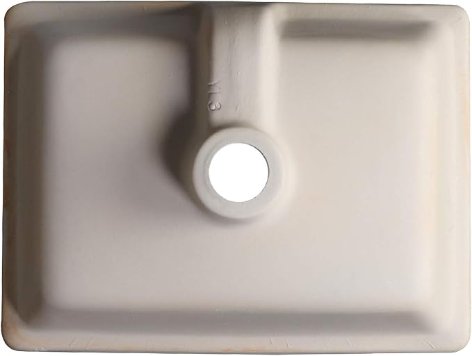 16 Inch Undermount Bathroom Sink Small Rectangle Undermount Sink White Ceramic Under Counter Bathroom Sinks with Overflow (15.70"x11.69")