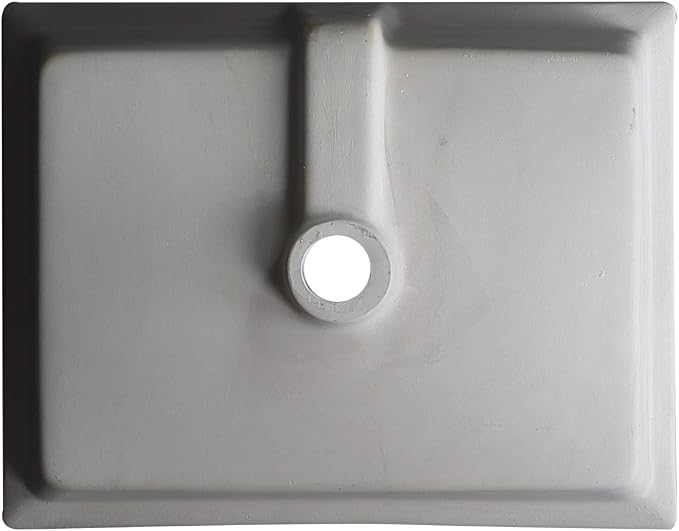 20 Inch Undermount Bathroom Sink Rectangle Undermount Sink White Ceramic Under Counter Bathroom Sinks with Overflow (19.7"x15.7")