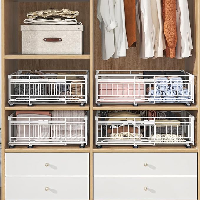 Expandable Pull Out Cabinet Organiser, No Drill Adhesive Slide Out Kitchen Drawer Shelf Durable Metal for Under Sink, Cupboard, Pantry, Adjustable Width (12.8"-19.7") (Style B Black, 1 Pack)