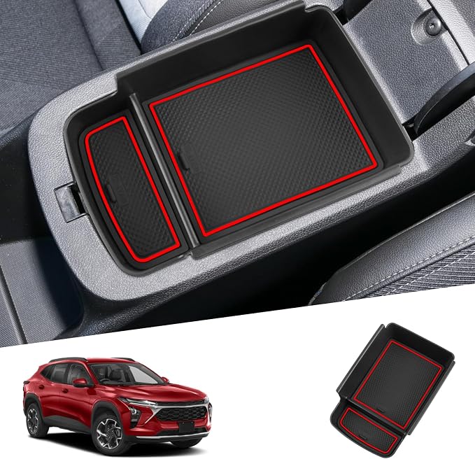 SHAOHAO 2025 2026 Chevy Trax Center Console Organizer Tray Compatible with 2024 2025 2026 Chevy Trax Accessories (LS/1RS/LT/2RS/ACTIV) Armrest Storage Box Organizer 2024 2025 2026 Trax Insert Tray