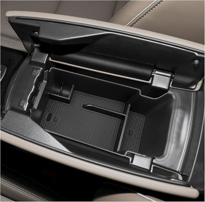 SXCY Fit for 2021-2023 2024 2025 2026 Buick Envision Center Console Organizer Tray for 2022-2024 2025 2026 Envision Accessories 2021-2026 Envision Armrest Storage Console Organizer Tray(Black)