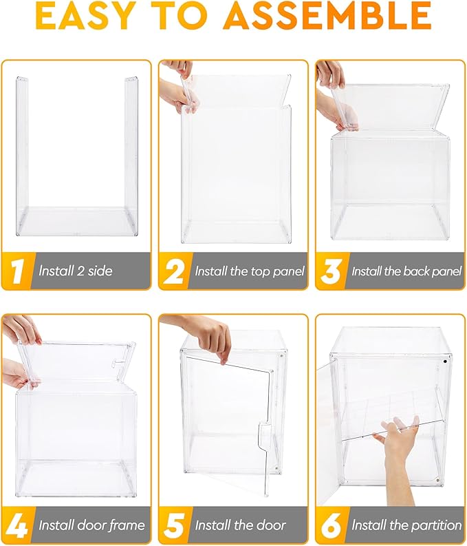 MEI NIAN Pastry Display Case,Bread Box for Kitchen Countertop,4-Layer Adjustable BreadBox, Large Capacity Bread Box for Home-baked Breads,Muffins,Bagel Storage Container, Bread Holder 1-Pack