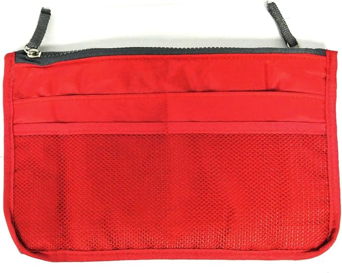 Wrapables® Unisex Bag Insert Organizer, Travel Bag Organizer - Red