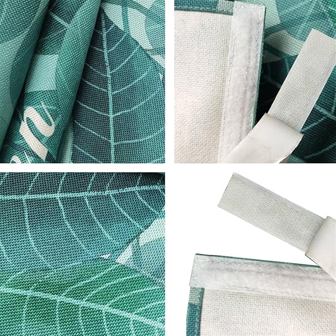 Kitchen Curtain Under The Sink Privacy Dust Proof Cabinet Curtains Short Curtains for Kitchen Waredore Laundry Room Blue, 47.2" W x 35.4" L (Pack of 1)