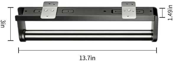 Pull Out Closet Rod, No Drill Pull Out Trouser Hanger, Telescopic Sliding Track Wardrobe Clothing Rail Closet Organizer Rack Pants and Coat Size 15.7x1.49x3 Inch