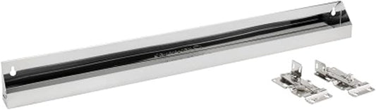 Rev-A-Shelf 31" Slim Tip-Out Sink Tray for Kitchen and Bathroom Base Cabinets, Stainless Steel Sponge Holder, Min Opening Width of 33.25", Silver, 6541-31-52