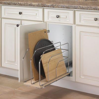 Knape & Vogt KV Slide Out Tray Divider 3 divider unit frosted nickel dividers