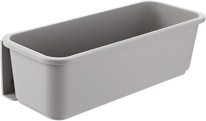 Abaodam Cabinet Pull out Drawer Organizer Grey, Wall-mounted No Drill Kitchen Storage Box Slide-out Design for Pantry and Sink Storage