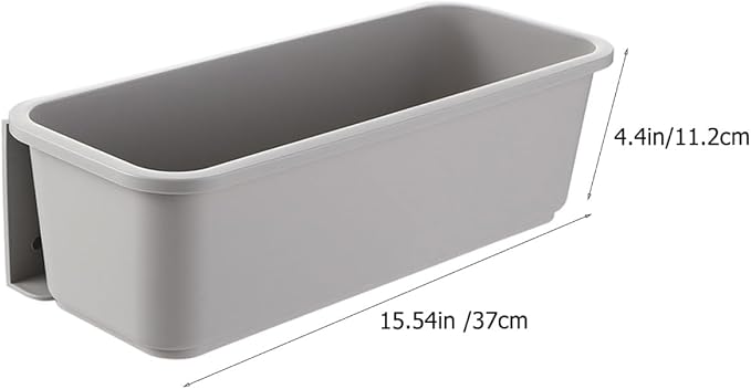 Abaodam Cabinet Pull out Drawer Organizer Grey, Wall-mounted No Drill Kitchen Storage Box Slide-out Design for Pantry and Sink Storage