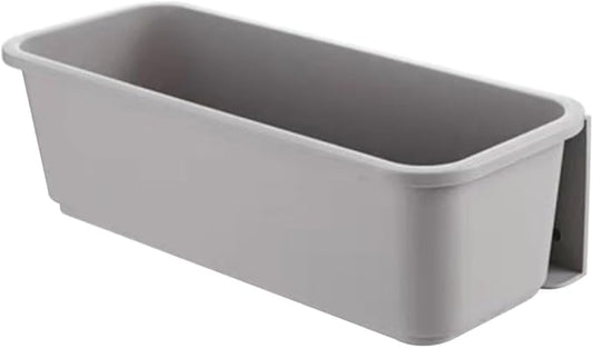 Ipetboom Cabinet Pull out Drawer Organizer Gray, Wall Mounted No-drill Kitchen Storage Box with Sliding Tray for Utensils and Silverware, Space-saving Pantry and Cabinet Organizer