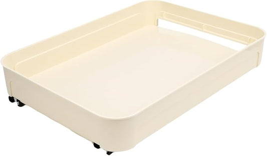 AUNMAS Pull Out Cabinet Organizer, No Drill Slide Out Drawer Under Sink Storage Tray for Kitchen Pantry Bathroom