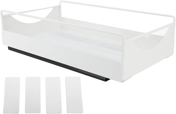 Pull Out Cabinet Organizer Smooth Sliding Silent Pantry Shelves Bathroom Wardrobe (M)