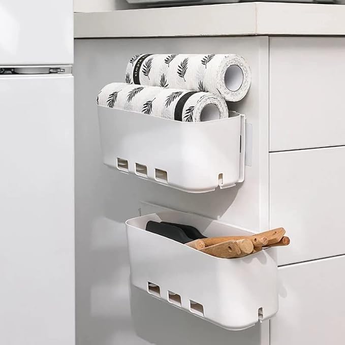 Retractable Storage Box Punch-Free Pull-Out Rack Cabinet Bedroom Bathroom Storage