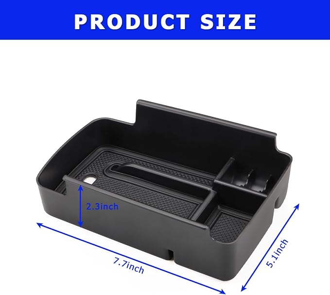 MARCHFA Center Console Organizer Tray Compatible for 2024 2025 2026 Buick Envista Accessories Armrest Storage Box Tray Organizer Middle Console Insert Holder (Black)