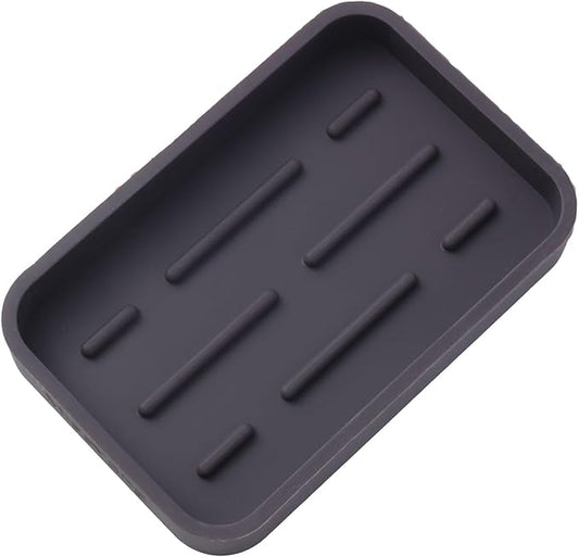 MicoYang Silicone Kitchen Sink Organizer Tray for Multiple Usage,Easy Clean Sponges Holder for Kitchen Bathroom Counter or Sink,Dish Soap Dispenser,Scrubber,Bottle,Cup Coffee 4.9”x 3.2”