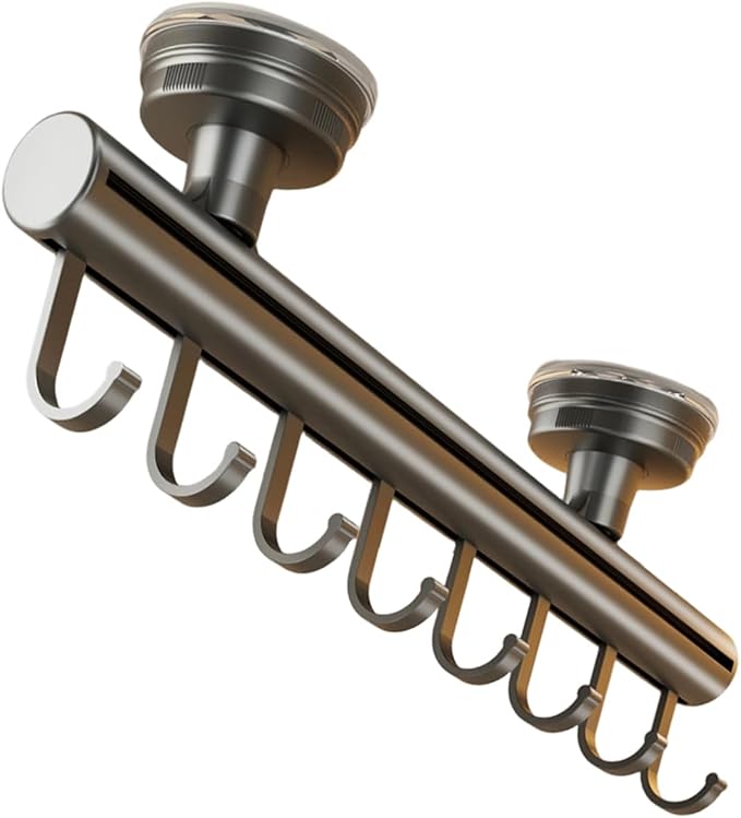 Modern Simple Suction Cup Hanger Systems Pull Out Design for Clothes Storage in Closet Wardrobes Space Efficient Suction Cup Hanger