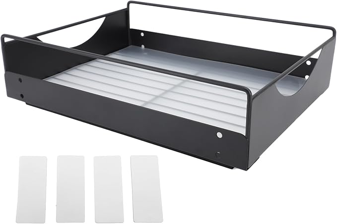 Estink Pull Out Cabinet Organizer Cabinet Drawers Slide Out Kitchen Pull Out Drawers for Cabinets Slide Out Pantry Shelves No Drill Installation with Smooth Glide (L)