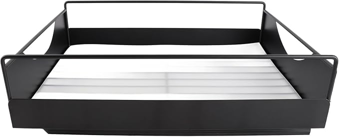 Pull Out Cabinet Organizer Smooth Sliding Silent Pantry Shelves Bathroom Wardrobe (L)