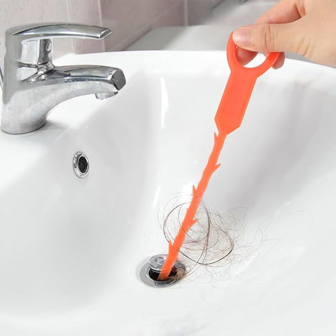 Sink Plunger with Drain Clog Remover, Mini Plunger with Short Handle, Hand Drain Plunger Easy to Use Unclogging Tool for Kitchen Sink,Bathroom Toilet, Shower Tub