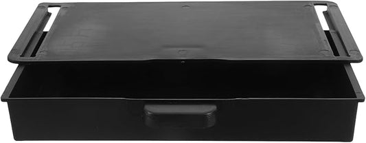 Adhesive under Desk Storage Box Hidden Slide Out Drawers No Drill Installation Desk Organizer for Home Office Kitchen 9.25X4.13X1.37In
