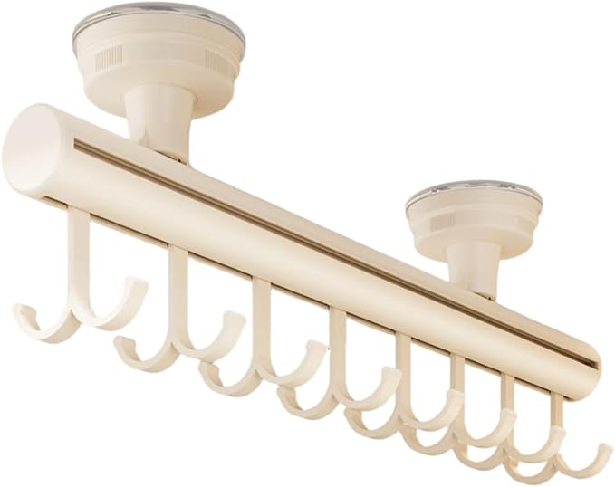 Modern Simple Suction Cup Hanger Systems Pull Out Design for Clothes Storage in Closet Wardrobes Space Efficient Suction Cup Hanger