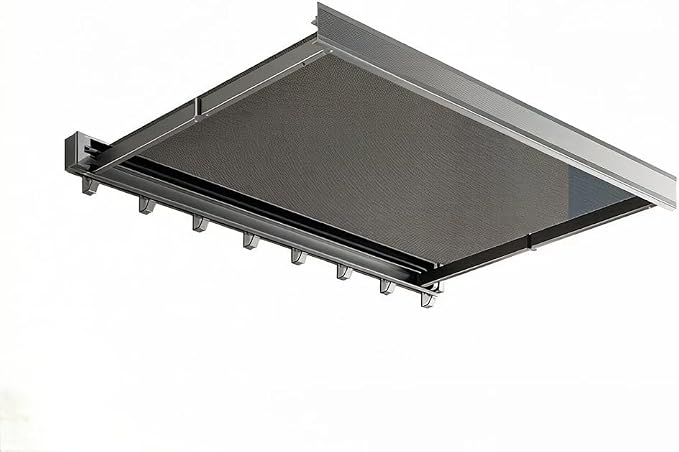 Foldable Pull-Out Cabinet Drawer Organizer, Under Sink Slide-Out Storage Shelf with Hooks, No Drill Installation for Kitchen, Bathroom, Pantry and Home Organization (Without Towel Bar)