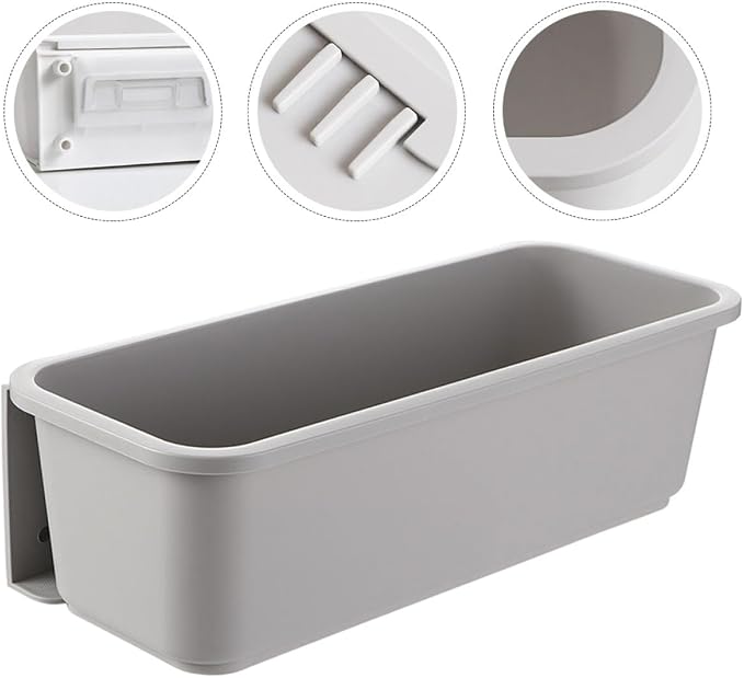 Shelf Pull out Drawer Storage Organizer for Kitchen Cabinets Gray Wall-mounted No-drill Storage Box Sliding Drawer Space-saving Kitchen Pantry and Sink