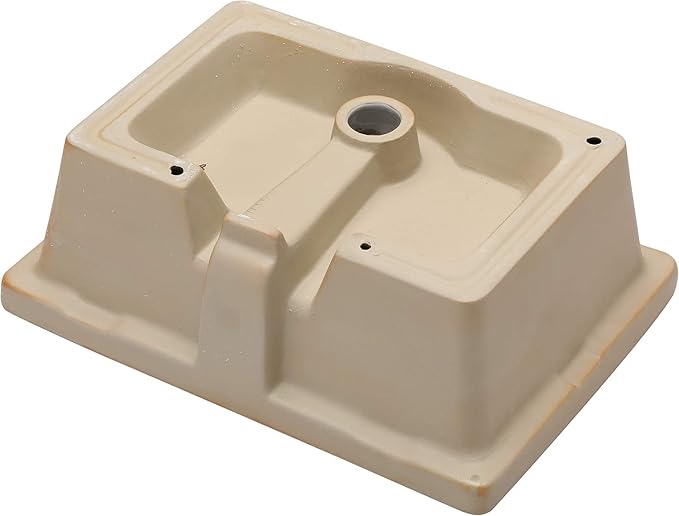 Mocoloo Bathroom Sink Undermount 22"x16" White Rectangle Porcelain Sink with Vertical Sides and Overflow Drain Under Counter Mount Ceramic Lavatory Vanity Sinks for Bathroom Hand Basin