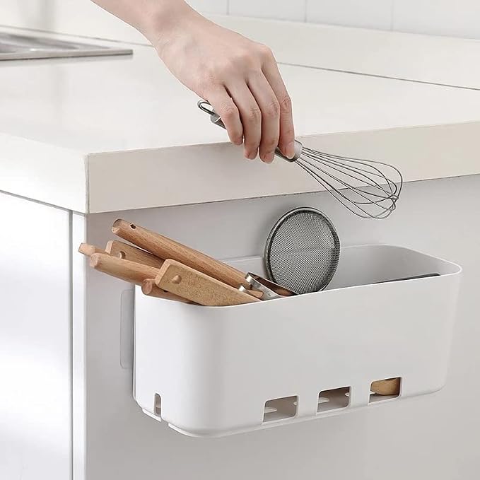 Retractable Storage Box Punch-Free Pull-Out Rack Cabinet Bedroom Bathroom Storage