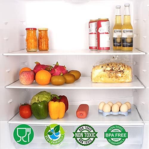 Glomen Refrigerator Liners, Fridge Mats, Washable Oil-Proof Fridge Pads Shelves Drawer Cabinet Liners, 17.5 Inches x 20 FT, Refrigerator Mats for Shelves (17.5 Inches x 20 FT)…