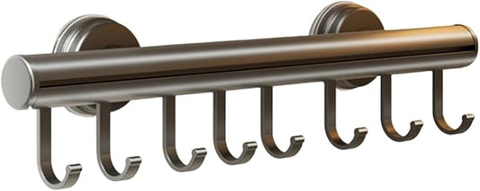 Vertical Space Saving Pull Out Suction Cup Clothes Hanger for Wardrobes Organization Without Drilling Modern Styles Strong Suction