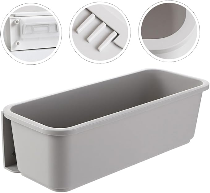 PRETYZOOM Cabinet Pull Out Storage Organizer for Shelf Drawer No Drill Installation Grey Plastic for Pantry and Cabinet