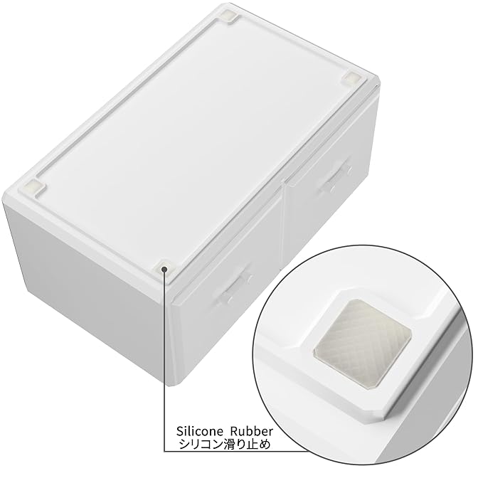 Readaeer Makeup Cosmetic Organizer Storage Drawers Display Boxes Case with 12 Drawers (White)