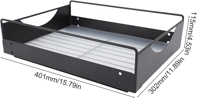Estink Pull Out Cabinet Organizer Cabinet Drawers Slide Out Kitchen Pull Out Drawers for Cabinets Slide Out Pantry Shelves No Drill Installation with Smooth Glide (L)