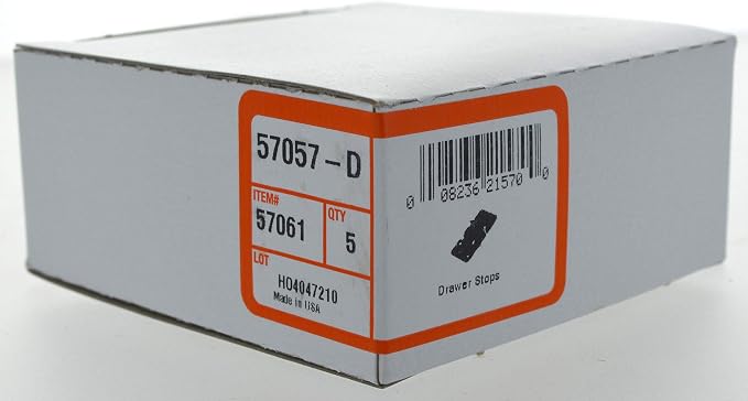 Hillman 57061 Drawer Pull-Out Stop, 1 Count (Pack of 25), Brown, 5 Pieces