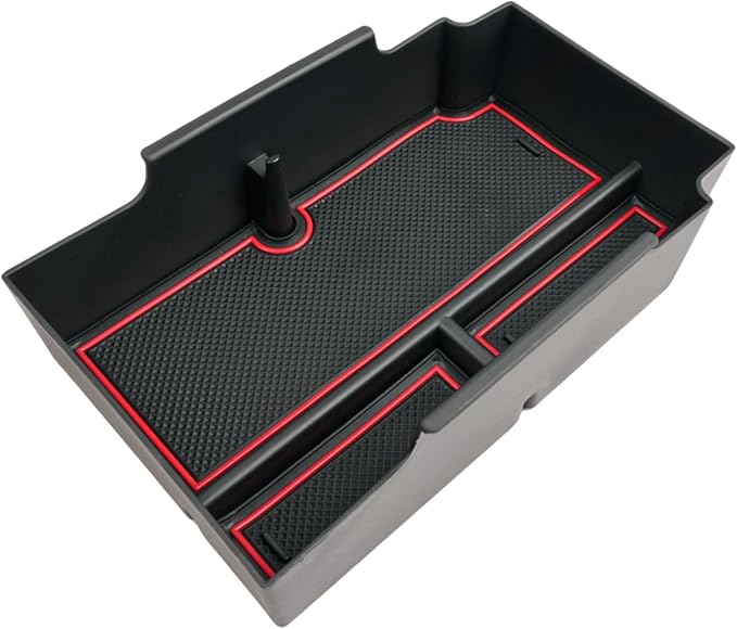 2024 2025 2026 Crosstrek Center Console Organizer for Subaru Crosstrek (Base/Premium/Sport/Limited/Wilderness), Durable ABS Console Tray Insert 2026 Crosstrek&Impreza Accessories (Red)