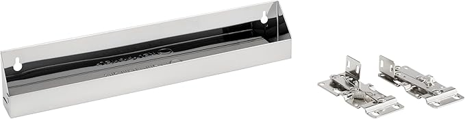 Rev-A-Shelf 16" Slim Tip-Out Sink Tray for Kitchen and Bathroom Base Cabinets, Large Pull Out Stainless Steel Storage Organizer, Silver, 6541-16-52