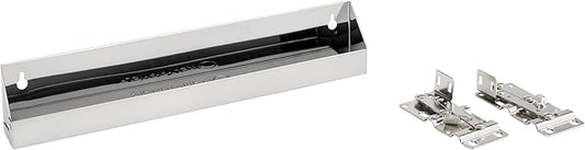 Rev-A-Shelf 16" Slim Tip-Out Sink Tray for Kitchen and Bathroom Base Cabinets, Large Pull Out Stainless Steel Storage Organizer, Silver, 6541-16-52