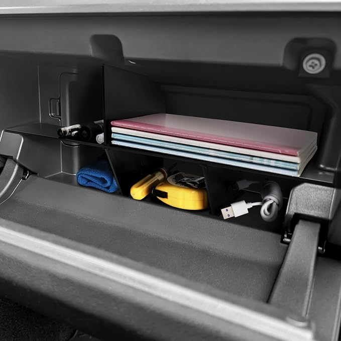 Hellet Glove Box Organizer Compatible with Toyota 2025 2026 4Runner Accessories Center Console Organizer Insert Compartment Tray