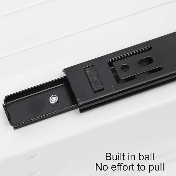 Estink Pull Out Cabinet Organizer Cabinet Drawers Slide Out Kitchen Pull Out Drawers for Cabinets Slide Out Pantry Shelves No Drill Installation with Smooth Glide (L)