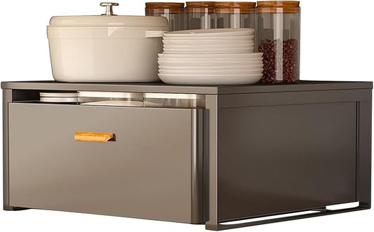 Pull Out Drawers for Cabinets Cabinet Extendable Basket Expandable Drawer Pull Out Drawer Drawer without Drilling Kitchen Organizer Steel Material for Kitchen Living Room Bedroom