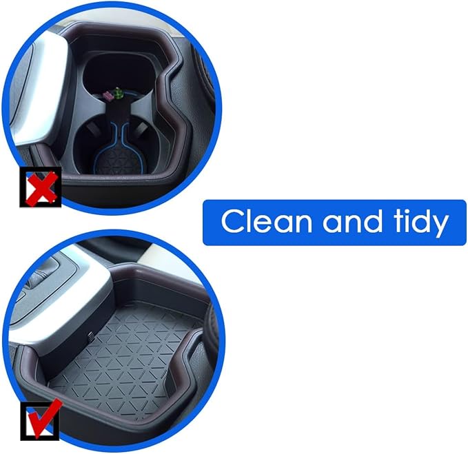 for RAV4 Coasters Storage Tray Cup Holder Tray Center Console Storage Tray Compatible with Toyota 2023 RAV4 Accessories 2023 2022 2021 2020 2019 Cup Holder Cover