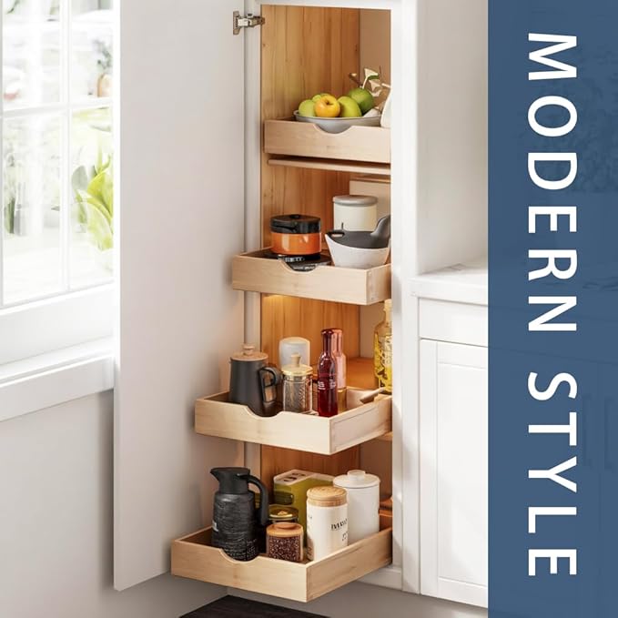 Pull Out Cabinet Drawers - 6x2 Size Options (12-23'W,18-21'D), Pre-Assembled with Soft Close Slides, Solid Beechwood, Easy Installation(29'W x 21'D)