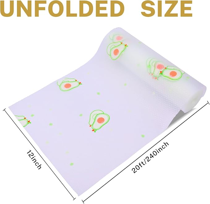 Shelf Liner – Non-Adhesive Cabinet & Drawer Liner for Kitchen, Waterproof Clear Contact Paper for Shelves with Modern Pattern, Fridge Shelf Liners, Under Sink Mat, Easy to Cut Clean（12" W x 120" L）