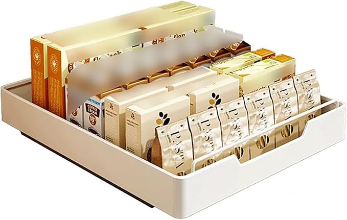 Extendable Sliding Drawer,Extendable Drawer For Kitchen Storage,Slide Out Drawer Storage Shelves for Kitchen Cupboard,No Need Drill and Nailing,for Cabinets Kitchen Living Room.(Size:40 * 43 * 7cm)