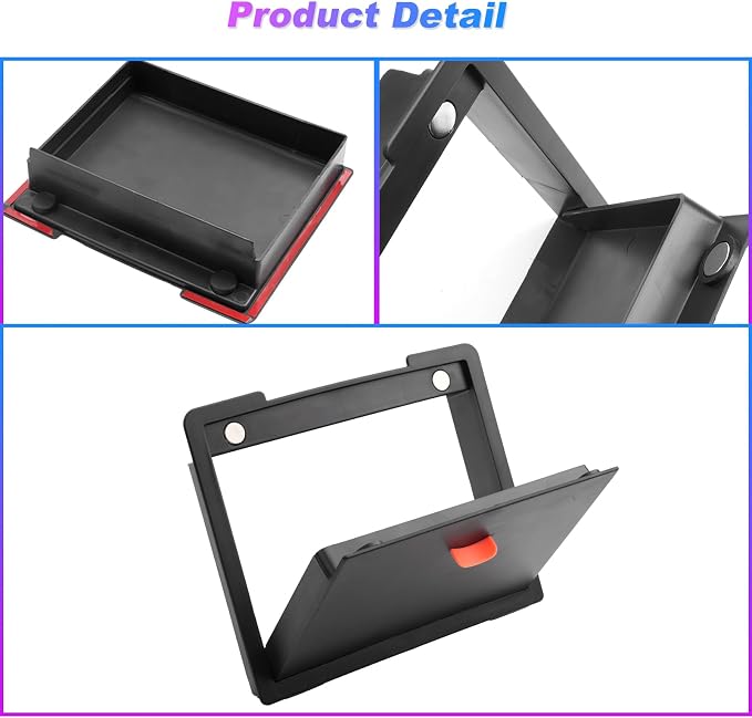 SXCY for 2024 2025 2026 Toyota Tacoma Armrest Privacy Storage for Toyota Tacoma 2024 2025 2026 Accessories for 2024 2025 2026 Tacoma Armrest Console Tray Privacy Organizer Black