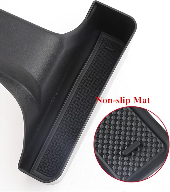 YOCTM Gear Shifter Console Side Storage Box Compatible with 2018-2025 Jeep Wrangler JL JLU Rubicon Sport Sahara Gladiator JT Shifter Side Tray Interior Accessories Black Fits 4Door